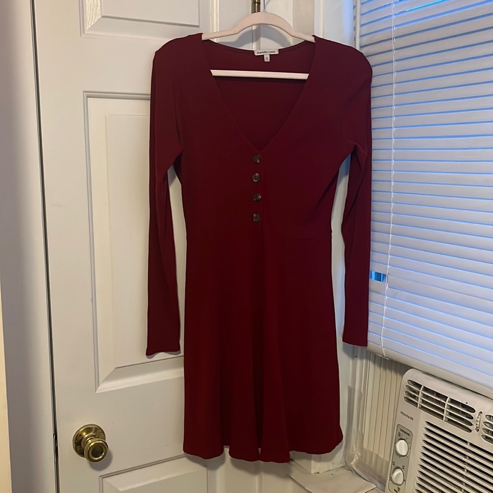 Charlotte Russe Maroon Knit Dress